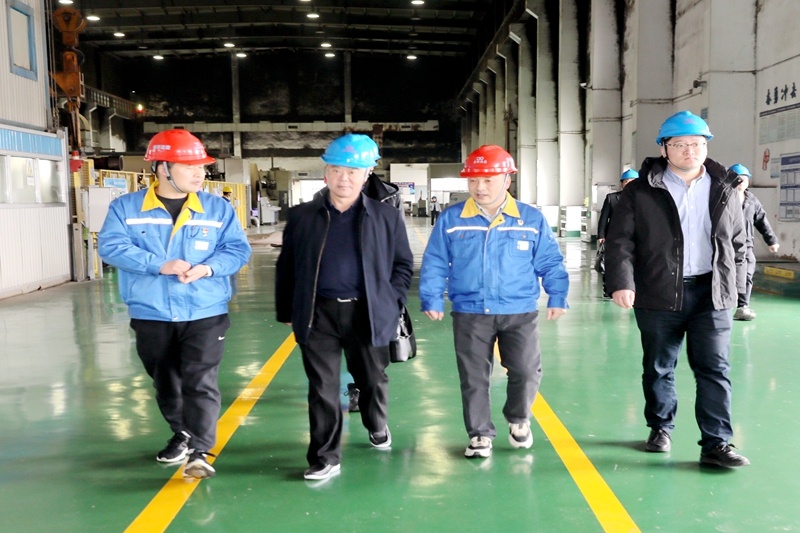2024年 1月30日，浙江省經(jīng)信廳機關(guān)黨委二級巡視員孫自強蒞臨景興紙業(yè)開展歲末年初安全生產(chǎn)督導(dǎo)